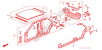 PANELES EXTERIORES para Honda CIVIC LX 4 Puertas 5 velocidades manual 1988