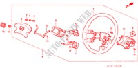 VOLANTE DE DIRECCION(3) para Honda CIVIC EX 4 Puertas 4 velocidades automática 1991