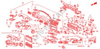 GUARNICION DE INSTRUMENTO para Honda ACCORD LX 4 Puertas 5 velocidades manual 1992