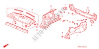 BANDEJA TRASERA/GUARNICION PORTAEQUIPAJE para Honda CIVIC DX 4 Puertas 5 velocidades manual 1994