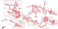 COMPRESOR(HADSYS) para Honda CIVIC LX 4 Puertas 5 velocidades manual 1994