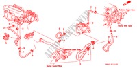 MANGUERA DE AGUA(1) para Honda CIVIC DX 4 Puertas 5 velocidades manual 1993