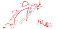 GUARNICION DE PILAR para Honda ACCORD COUPE LX 2 Puertas 5 velocidades manual 1994
