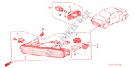 LUZ DE COMBINACION para Honda ACCORD COUPE EX 2 Puertas 4 velocidades automática 1995