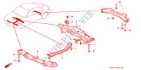 RAYO TRASERO/VIGA TRANSVERSAL para Honda ACCORD COUPE LX 2 Puertas 5 velocidades manual 1995