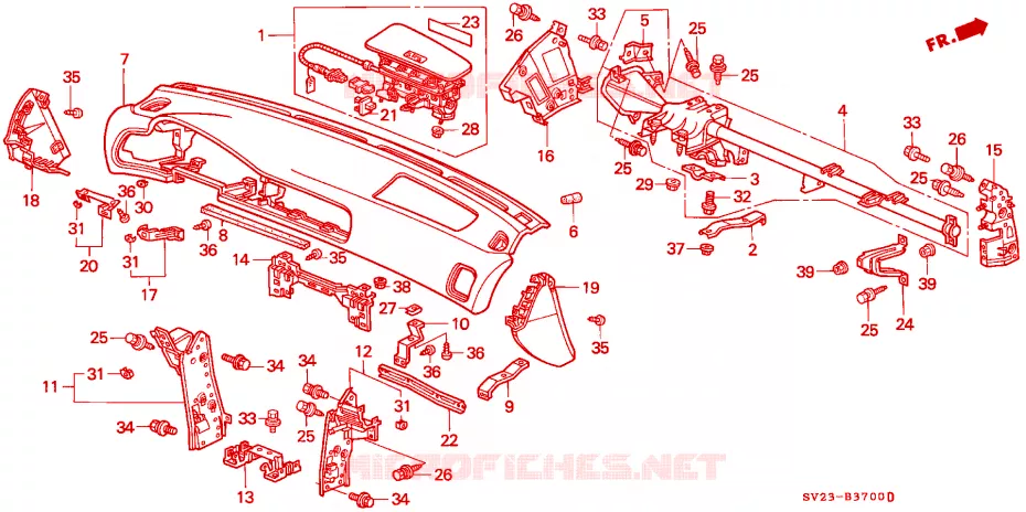 PANEL DE INSTRUMENTO Honda  ACCORD COUPE 1994 EX 5 velocidades manual 