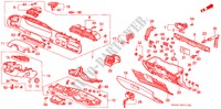 GUARNICION DE INSTRUMENTO para Honda ACCORD EX 4 Puertas 5 velocidades manual 1995