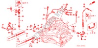 PALANCA DE CONTROL para Honda ACCORD DX   25TH ANNIVER. 4 Puertas 4 velocidades automática 1996