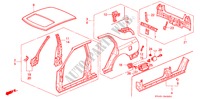 PANELES EXTERIORES para Honda ACCORD EX 4 Puertas 5 velocidades manual 1995