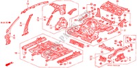 PANELES INTERIORES para Honda ACCORD V6 EX 4 Puertas 4 velocidades automática 1997