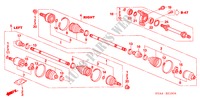 EJE DE IMPULSION DEL./ EJE MEDIO(1.8L) (MT) para Honda CIVIC LX 4 Puertas 5 velocidades manual 2007