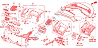 GUARNICION DE INSTRUMENTO(LADO DE CONDUCTOR) para Honda CIVIC EX 4 Puertas 5 velocidades manual 2008