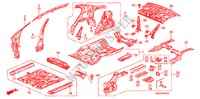 PISO/PANELES INTERIORES para Honda CIVIC LX 4 Puertas 5 velocidades manual 2008