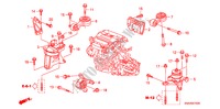 SOPORTES DE MOTOR(2.0L) (MT) para Honda CIVIC SI 4 Puertas 6 velocidades manual 2008