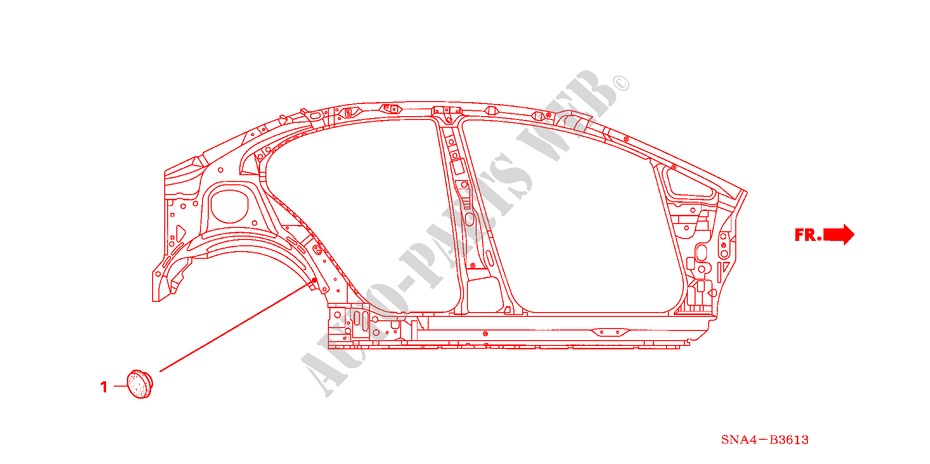 ANILLO(LADO) para Honda CIVIC LX 4 Puertas 5 velocidades manual 2006