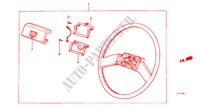 VOLANTE DE DIRECCION para Honda ACTY VAN DX 5 Puertas 4 velocidades manual 1987