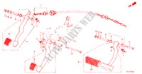 PEDAL(2) para Honda QUINTET EX 5 Puertas 5 velocidades manual 1982