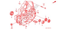 ALOJAMIENTO DE EMBRAGUE(SOHC) para Honda CIVIC COUPE 1.6ISR VTEC 2 Puertas 5 velocidades manual 1996