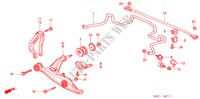 BRAZO INFERIOR DELANTERO(2) para Honda CIVIC COUPE VTI-R 2 Puertas 5 velocidades manual 2000