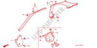 GUARNICION DE PILAR(LH) para Honda CIVIC COUPE 1.6VTI VTEC 2 Puertas 5 velocidades manual 1999