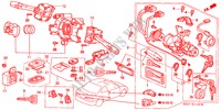 INTERRUPTOR COMBINACION(LH) para Honda CIVIC COUPE 1.6ILS 2 Puertas 5 velocidades manual 1997