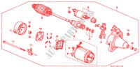MOTOR DE ARRANQUE(DENSO) para Honda CIVIC COUPE EX 2 Puertas 5 velocidades manual 2000