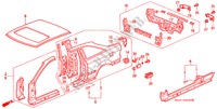 PANELES EXTERIORES para Honda CIVIC COUPE 1.6ISR VTEC 2 Puertas 4 velocidades automática 1999