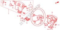 VOLANTE DE DIRECCION(SRS) para Honda CIVIC COUPE 1.6ISR VTEC 2 Puertas 4 velocidades automática 1999