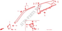 GUARNICION DE PILAR(LH) para Honda CIVIC 1.5ILS 3 Puertas 5 velocidades manual 1996