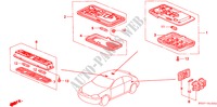 LUZ INTERIOR para Honda CIVIC 1.5ILS 3 Puertas 5 velocidades manual 1997