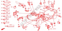 BANDA DE JUEGO DE CABLES/SOPORTE(LH) para Honda CIVIC 1.5I 3 Puertas 5 velocidades manual 2000