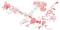 BOMBA DE AGUA/SENSOR (DOHC VTEC) para Honda CIVIC 1.6VTI 4 Puertas 5 velocidades manual 2000