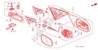 RETROVISOR(3) para Honda CIVIC 1.4I 4 Puertas 5 velocidades manual 1997