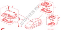 LUZ INTERIOR para Honda ODYSSEY EXL 5 Puertas 5 velocidades automática 2003