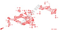 RAYO TRASERO/VIGA TRANSVERSAL para Honda ODYSSEY EXI 5 Puertas 4 velocidades automática 2001