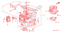 SOPLADOR DE CALEFACTOR para Honda ODYSSEY EXI 5 Puertas 4 velocidades automática 2000