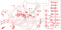CONJ. DE CABLES DE MOTOR(RH) para Honda CR-V RVI 5 Puertas 5 velocidades manual 2000