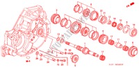 EJE PRINCIPAL para Honda CR-V RVSI 5 Puertas 5 velocidades manual 2000