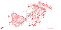 MULTIPLE DE ESCAPE(1) para Honda CR-V RVSI 5 Puertas 5 velocidades manual 1998