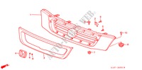 PARRILLA DELANTERA(2) para Honda CR-V BASE 5 Puertas 5 velocidades manual 2000