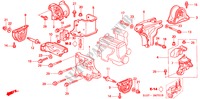 SOPORTES DE MOTOR(MT) para Honda CR-V RVI 5 Puertas 5 velocidades manual 2000
