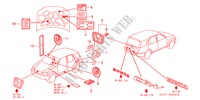 EMBLEMAS para Honda CR-V RVSI 5 Puertas 5 velocidades manual 2001