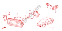 LUZ DE COMBINACION para Honda ACCORD 1.6IS 4 Puertas 5 velocidades manual 1999