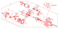 MOTOR DE ARRANQUE(CANAL O) para Honda ACCORD 1.6IS 4 Puertas 5 velocidades manual 1999