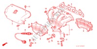 MULTIPLE DE ESCAPE(2.0L) para Honda ACCORD 2.0IES          D4 4 Puertas 5 velocidades manual 1999
