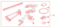 SOPORTE PORTABICICLETAS para Honda ACCORD TYPE R 4 Puertas 5 velocidades manual 1999
