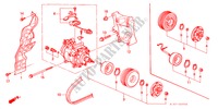 ACONDICIONADOR DE AIRE (COMPRESOR) (3) para Honda ACCORD TYPE R 4 Puertas 5 velocidades manual 2000