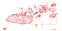 FARO DELANTERO(HID) para Honda ACCORD TYPE R 4 Puertas 5 velocidades manual 2000