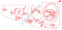 VOLANTE DE DIRECCION(SRS) (1) para Honda ACCORD 2.0ILS 4 Puertas 5 velocidades manual 2000