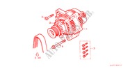 ALTERNADOR(DIESEL) para Honda CIVIC AERODECK 2.0ITD 5 Puertas 5 velocidades manual 2000